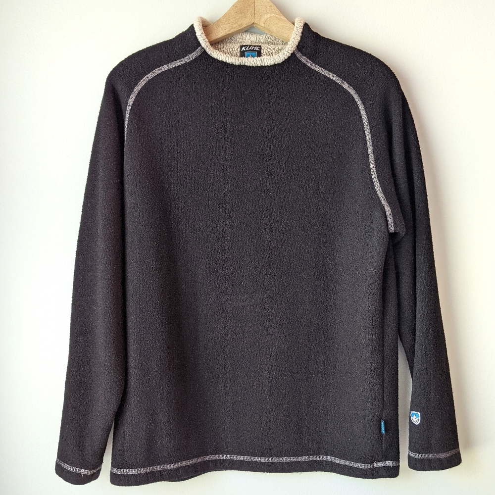 Kuhl Alfpaca Fleece Black Pullover Sweater